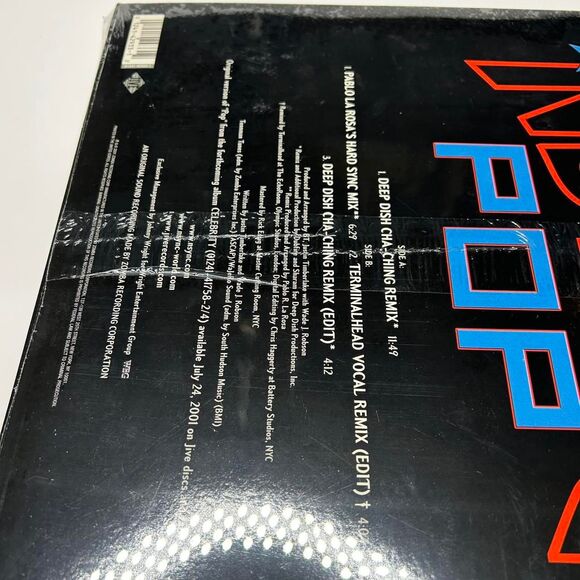 New sealed NSYNC Pop album record - 2001  vintage Y2K 2000s retro - Picture 3 of 5